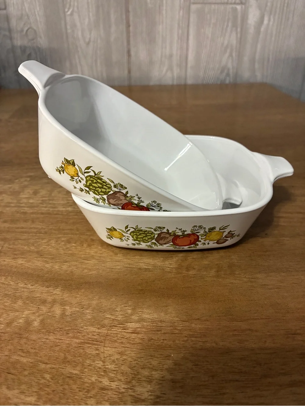 2 Corning Ware Spice of Life Petite Casserole Dish, Corning Ware Wildflower